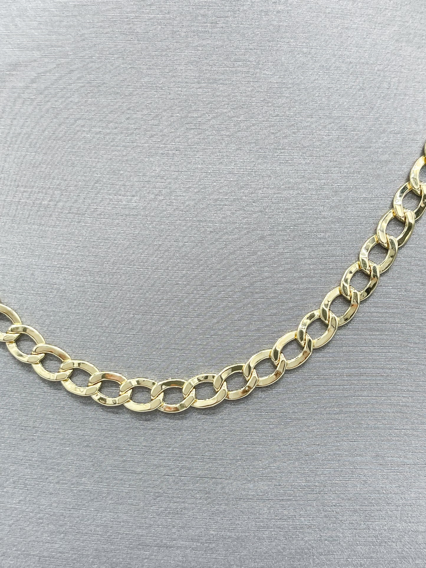 New 14K CZ Rosary Prayer Hands Pendant & Cuban Chain (4.8MM) H.J™️